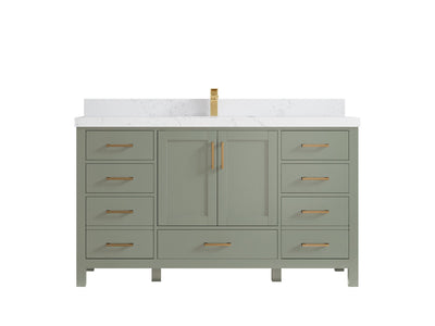 Malibu 60 in. W x 22 in. D Single Sink Bathroom Vanity - Willow Bath and Vanity
