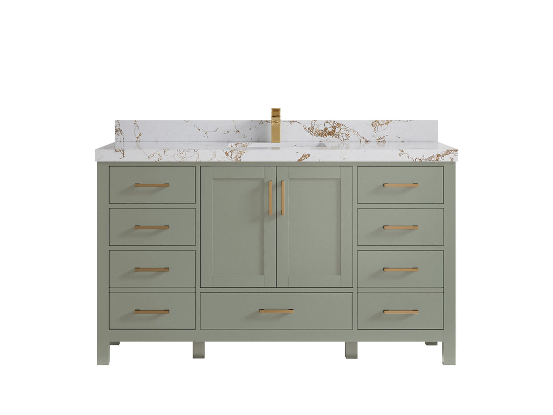 Malibu 60 in. W x 22 in. D Single Sink Bathroom Vanity - Willow Bath and Vanity
