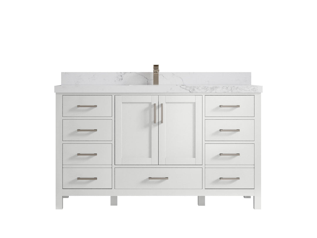 Malibu 60 in. W x 22 in. D Single Sink Bathroom Vanity - Willow Bath and Vanity
