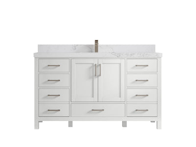 Malibu 60 in. W x 22 in. D Single Sink Bathroom Vanity - Willow Bath and Vanity