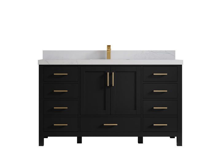 Malibu 60 in. W x 22 in. D Single Sink Bathroom Vanity - photo 1