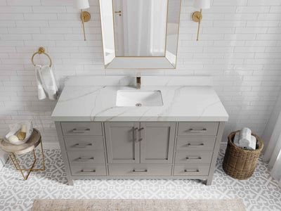 Malibu 60 in. W x 22 in. D Single Sink Bathroom Vanity - Willow Bath and Vanity