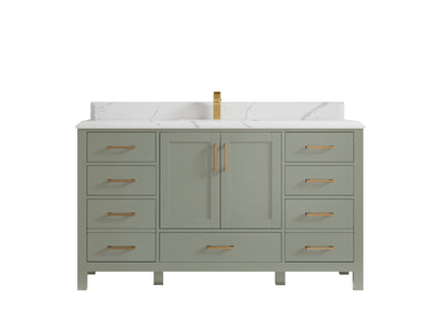 Malibu 60 in. W x 22 in. D Single Sink Bathroom Vanity - Willow Bath and Vanity