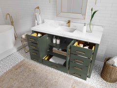Malibu 60 in. W x 22 in. D Single Sink Bathroom Vanity - photo 4