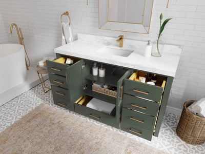 Malibu 60 in. W x 22 in. D Single Sink Bathroom Vanity - Willow Bath and Vanity