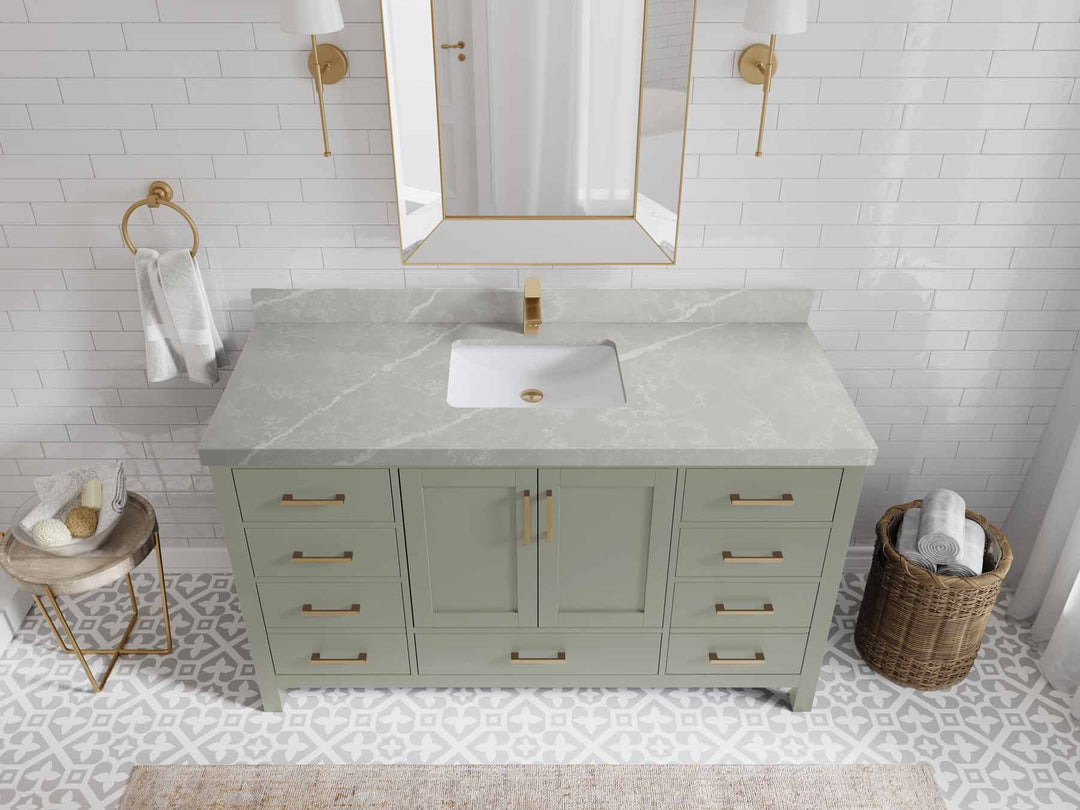 Malibu 60 in. W x 22 in. D Single Sink Bathroom Vanity - Willow Bath and Vanity