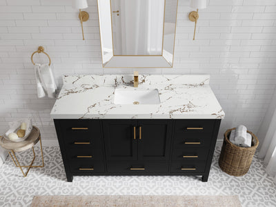 Malibu 60 in. W x 22 in. D Single Sink Bathroom Vanity - Willow Bath and Vanity