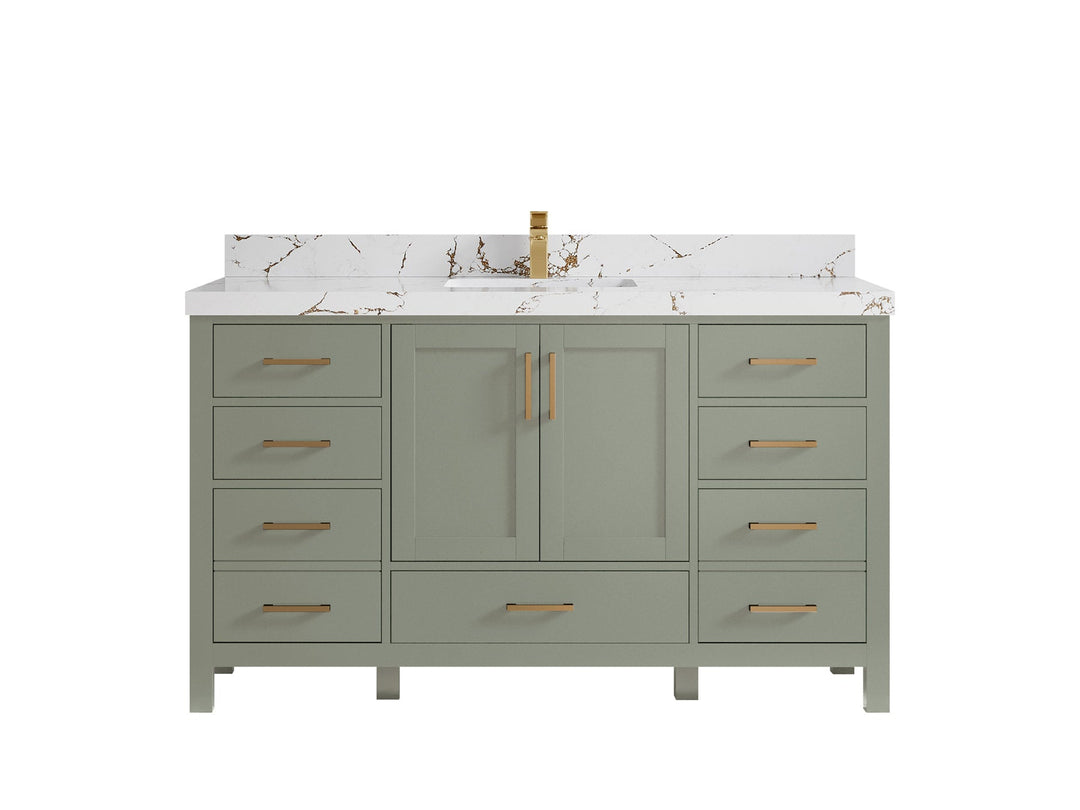 Malibu 60 in. W x 22 in. D Single Sink Bathroom Vanity - Willow Bath and Vanity