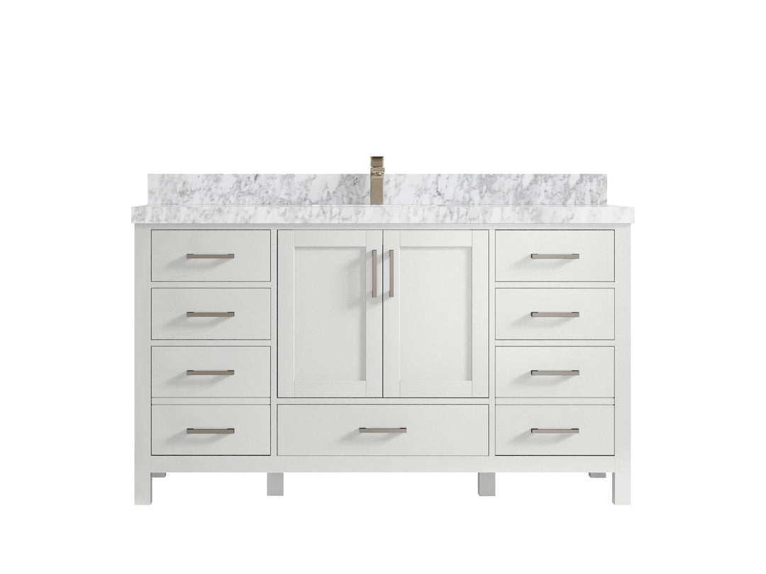 Malibu 60 in. W x 22 in. D Single Sink Bathroom Vanity - Willow Bath and Vanity