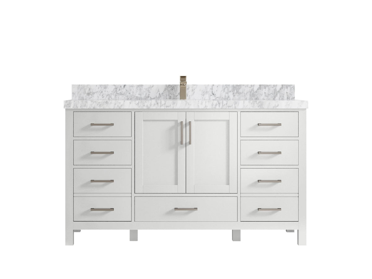 Malibu 60 in. W x 22 in. D Single Sink Bathroom Vanity - Willow Bath and Vanity