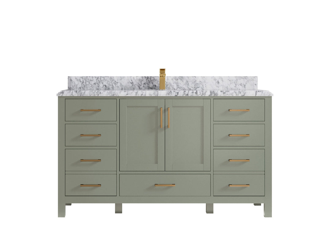 Malibu 60 in. W x 22 in. D Single Sink Bathroom Vanity - Willow Bath and Vanity