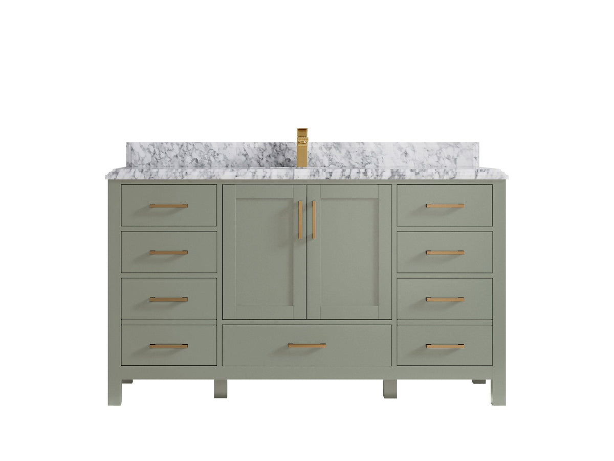 Malibu 60 in. W x 22 in. D Single Sink Bathroom Vanity - Willow Bath and Vanity