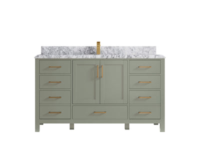 Malibu 60 in. W x 22 in. D Single Sink Bathroom Vanity - Willow Bath and Vanity