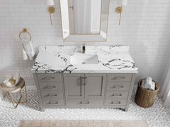Malibu 60 in. W x 22 in. D Single Sink Bathroom Vanity - photo 40