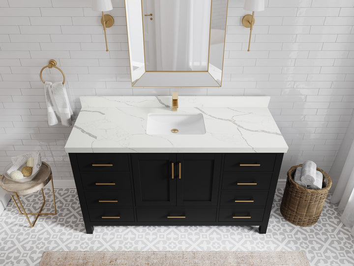 Malibu 60 in. W x 22 in. D Single Sink Bathroom Vanity - photo 16