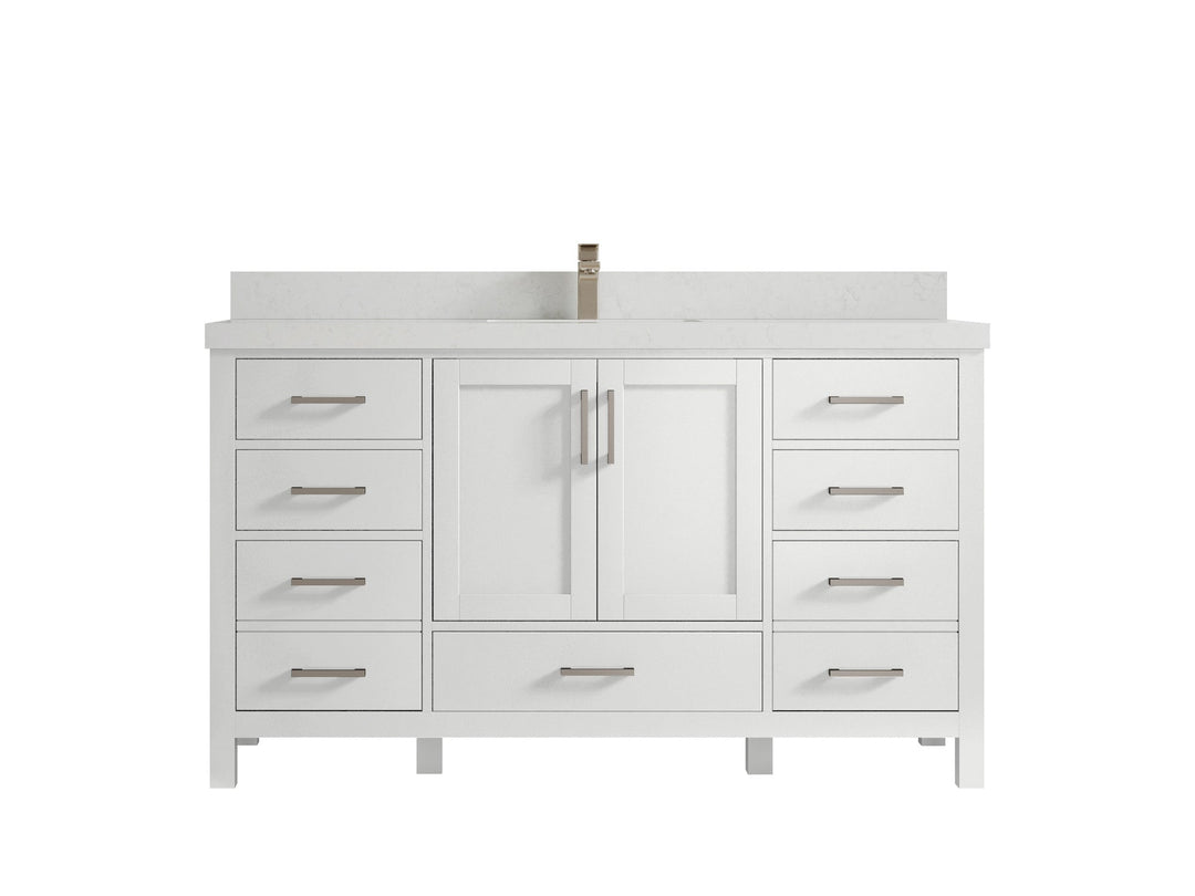 Malibu 60 in. W x 22 in. D Single Sink Bathroom Vanity - Willow Bath and Vanity
