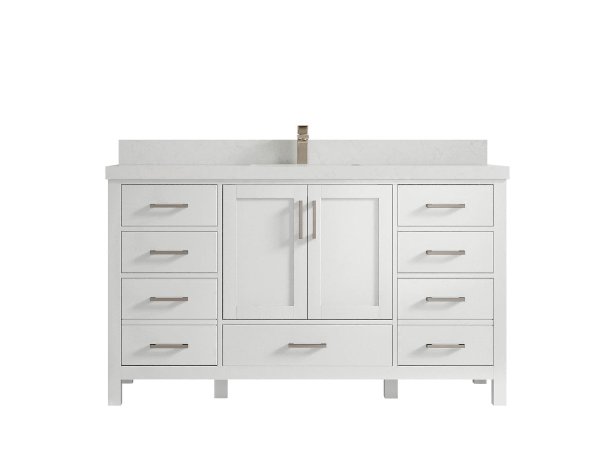 Malibu 60 in. W x 22 in. D Single Sink Bathroom Vanity - Willow Bath and Vanity