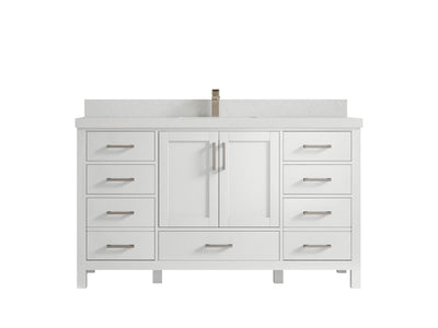 Malibu 60 in. W x 22 in. D Single Sink Bathroom Vanity - Willow Bath and Vanity