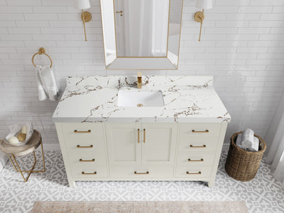 Malibu 60 in. W x 22 in. D Single Sink Bathroom Vanity - Willow Bath and Vanity