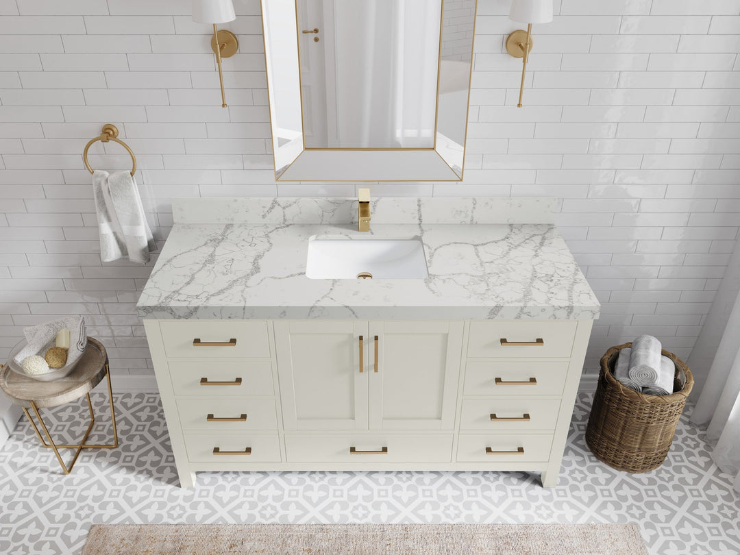 Malibu 60 in. W x 22 in. D Single Sink Bathroom Vanity - Willow Bath and Vanity