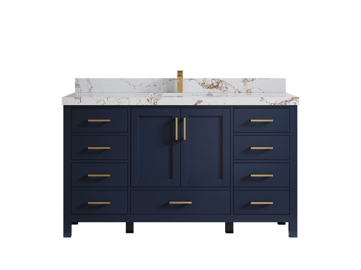 Malibu 60 in. W x 22 in. D Single Sink Bathroom Vanity - Willow Bath and Vanity