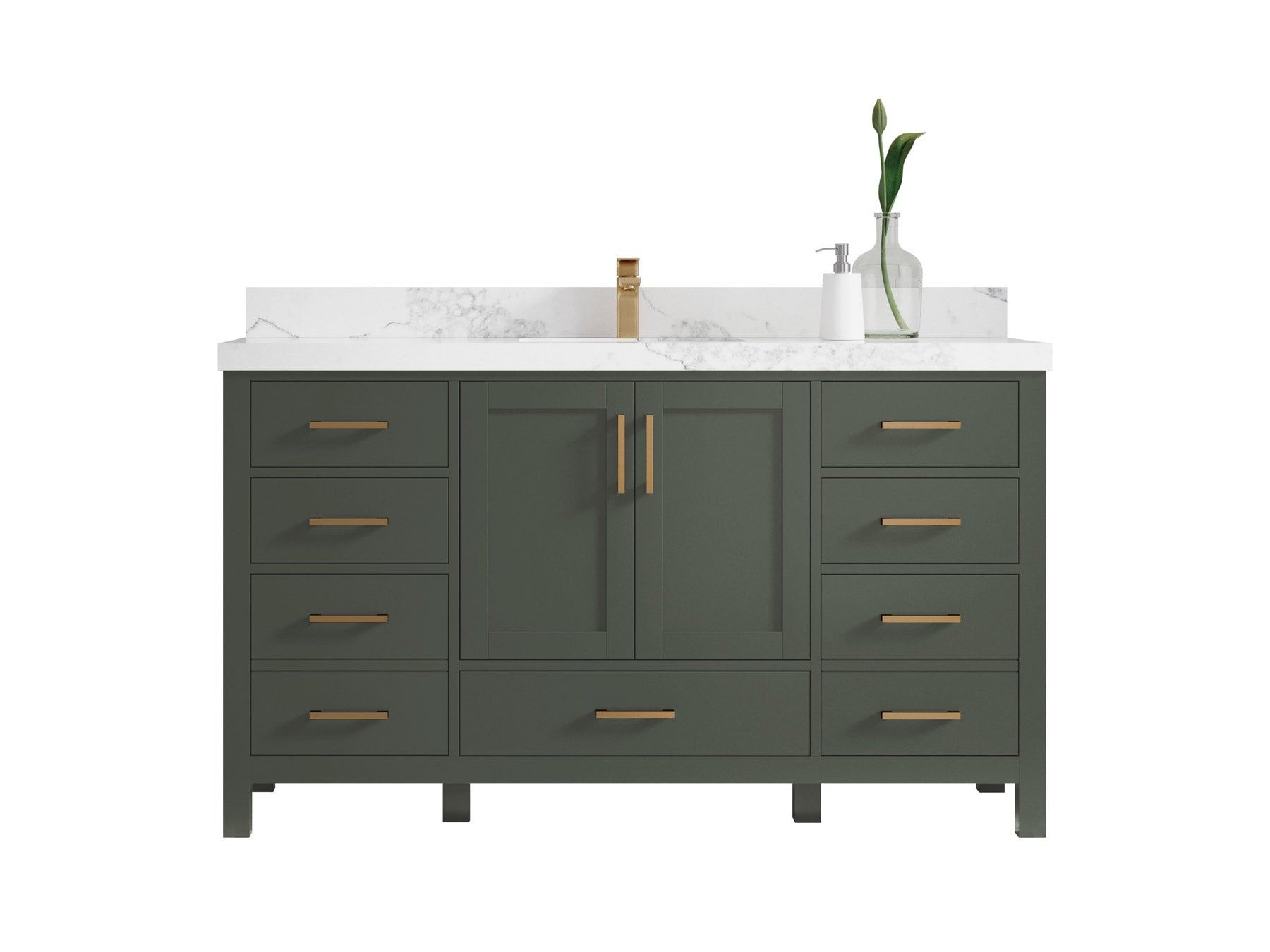 Malibu 60 in. W x 22 in. D Single Sink Bathroom Vanity - Willow Bath and Vanity