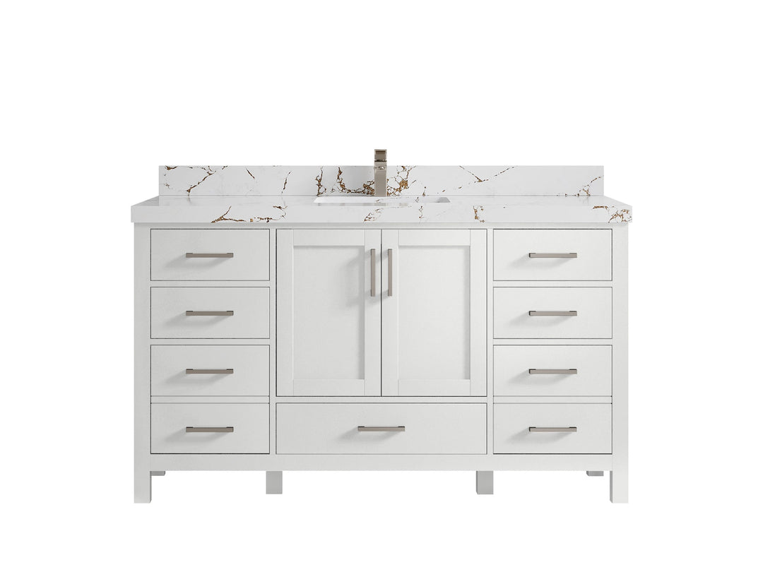 Malibu 60 in. W x 22 in. D Single Sink Bathroom Vanity - Willow Bath and Vanity