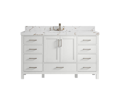 Malibu 60 in. W x 22 in. D Single Sink Bathroom Vanity - Willow Bath and Vanity