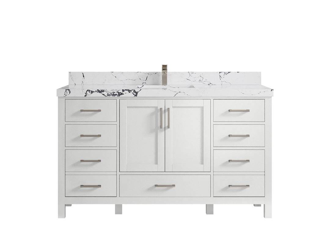 Malibu 60 in. W x 22 in. D Single Sink Bathroom Vanity - Willow Bath and Vanity