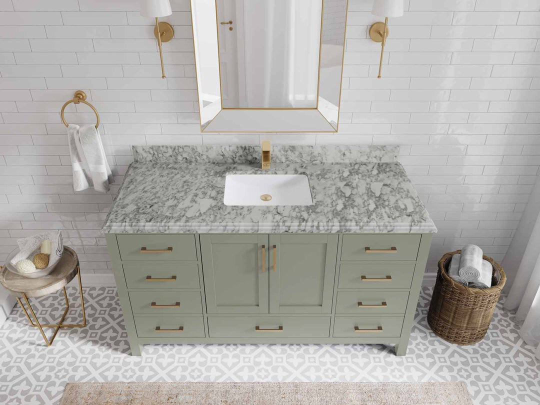 Malibu 60 in. W x 22 in. D Single Sink Bathroom Vanity - Willow Bath and Vanity
