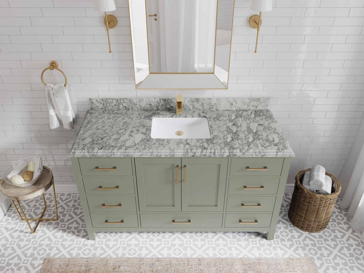 Malibu 60 in. W x 22 in. D Single Sink Bathroom Vanity - photo 18