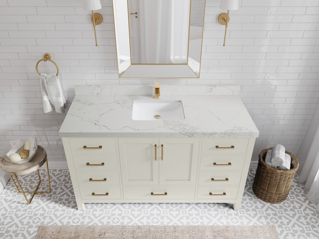 Malibu 60 in. W x 22 in. D Single Sink Bathroom Vanity - Willow Bath and Vanity