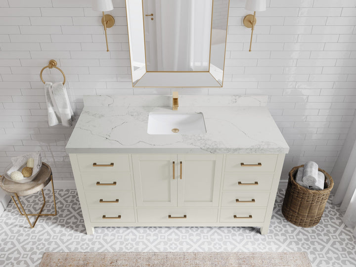 Malibu 60 in. W x 22 in. D Single Sink Bathroom Vanity - photo 18