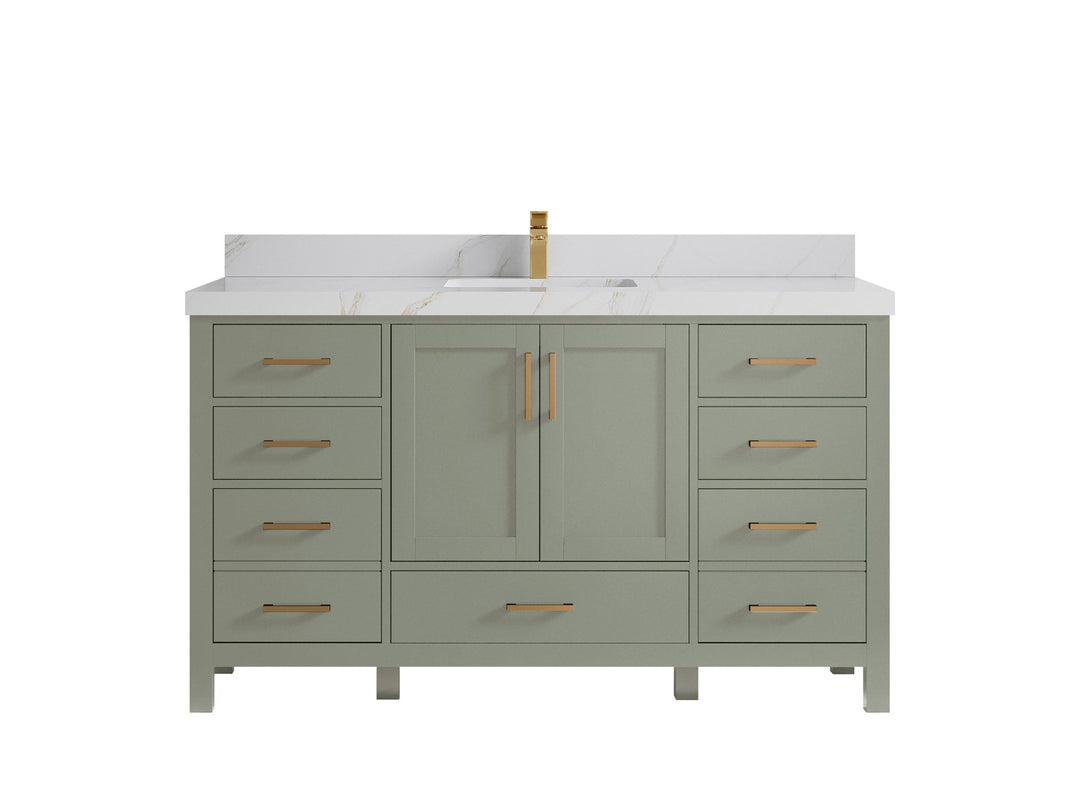 Malibu 60 in. W x 22 in. D Single Sink Bathroom Vanity - Willow Bath and Vanity