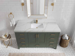 Malibu 60 in. W x 22 in. D Single Sink Bathroom Vanity - photo 25