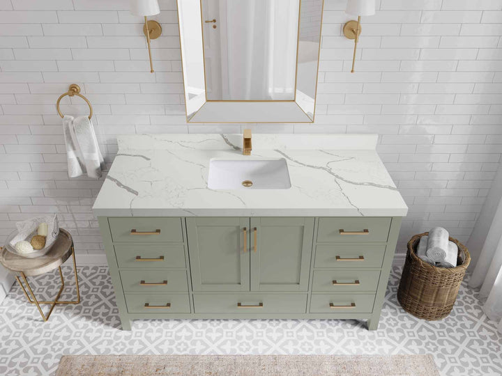 Malibu 60 in. W x 22 in. D Single Sink Bathroom Vanity - photo 6