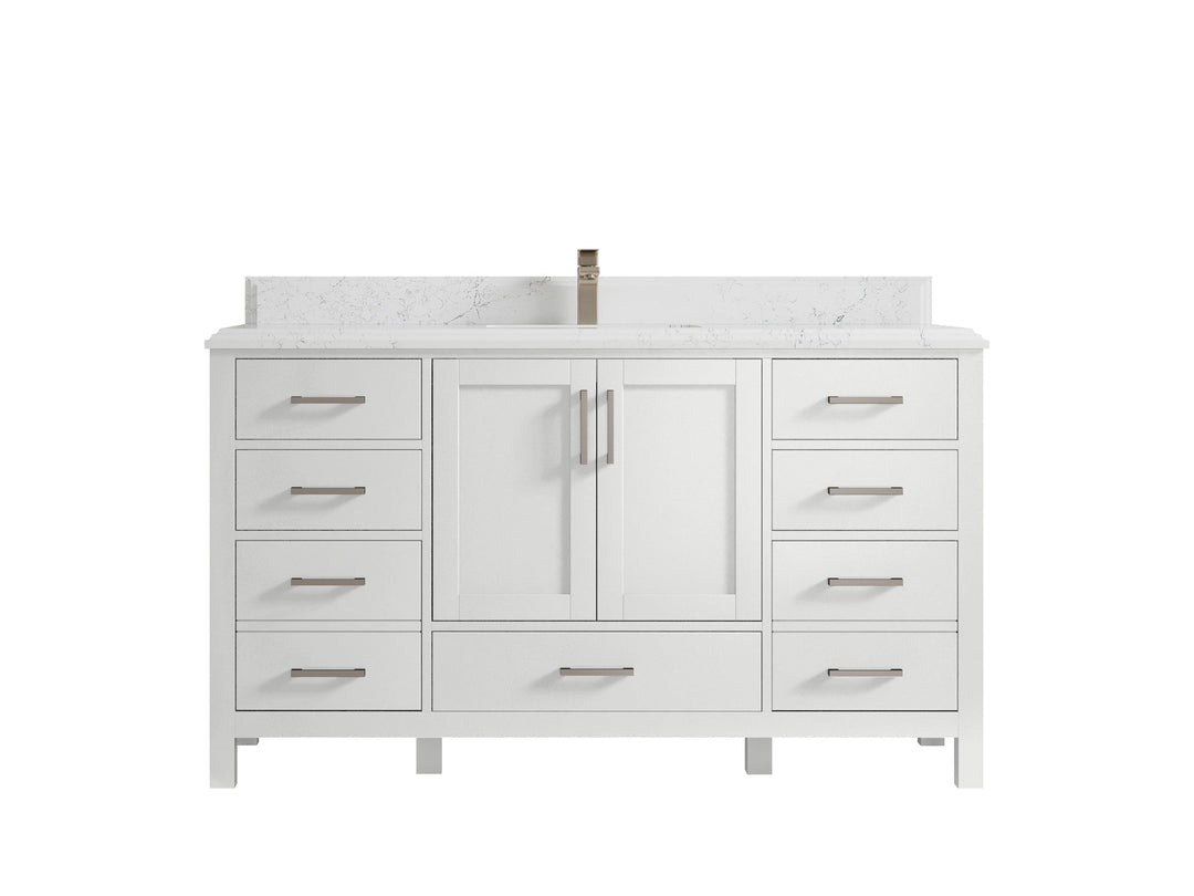 Malibu 60 in. W x 22 in. D Single Sink Bathroom Vanity - Willow Bath and Vanity