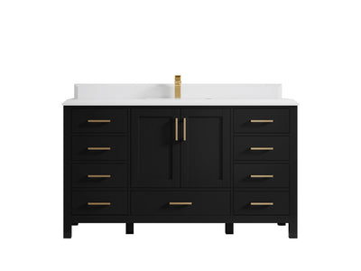 Malibu 60 in. W x 22 in. D Single Sink Bathroom Vanity - Willow Bath and Vanity