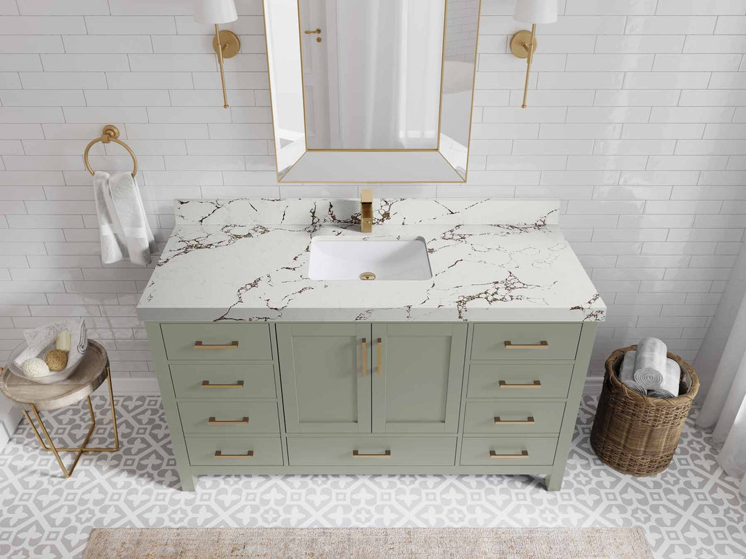 Malibu 60 in. W x 22 in. D Single Sink Bathroom Vanity - Willow Bath and Vanity