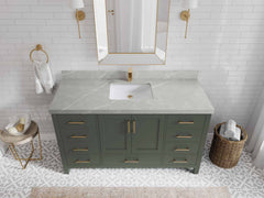 Malibu 60 in. W x 22 in. D Single Sink Bathroom Vanity - photo 35