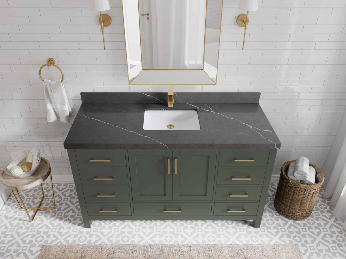 Malibu 60 in. W x 22 in. D Single Sink Bathroom Vanity - Willow Bath and Vanity