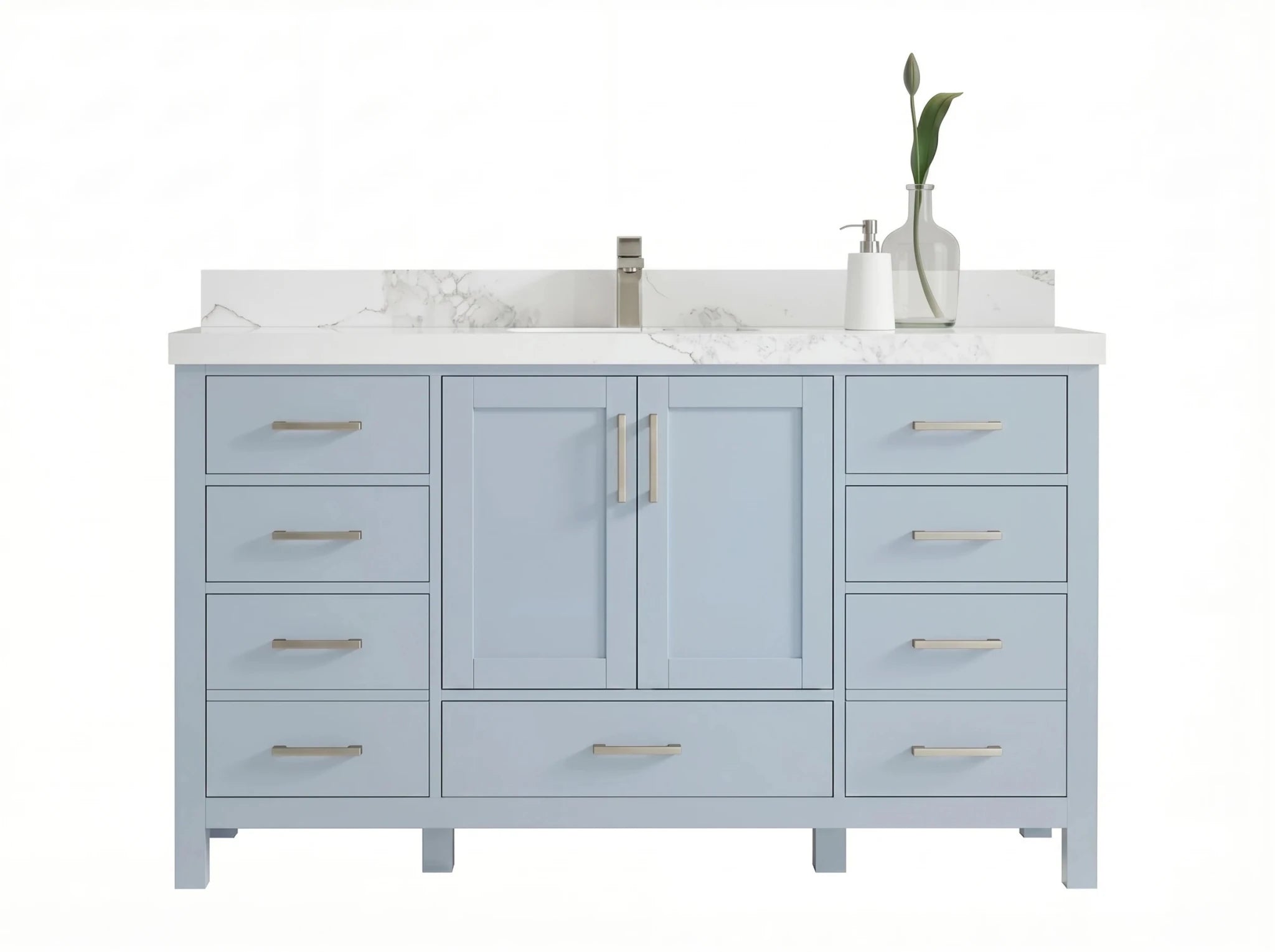 Malibu 60 in. W x 22 in. D Single Sink Bathroom Vanity - Willow Bath and Vanity