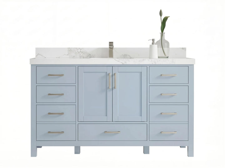 Malibu 60 in. W x 22 in. D Single Sink Bathroom Vanity - photo 1