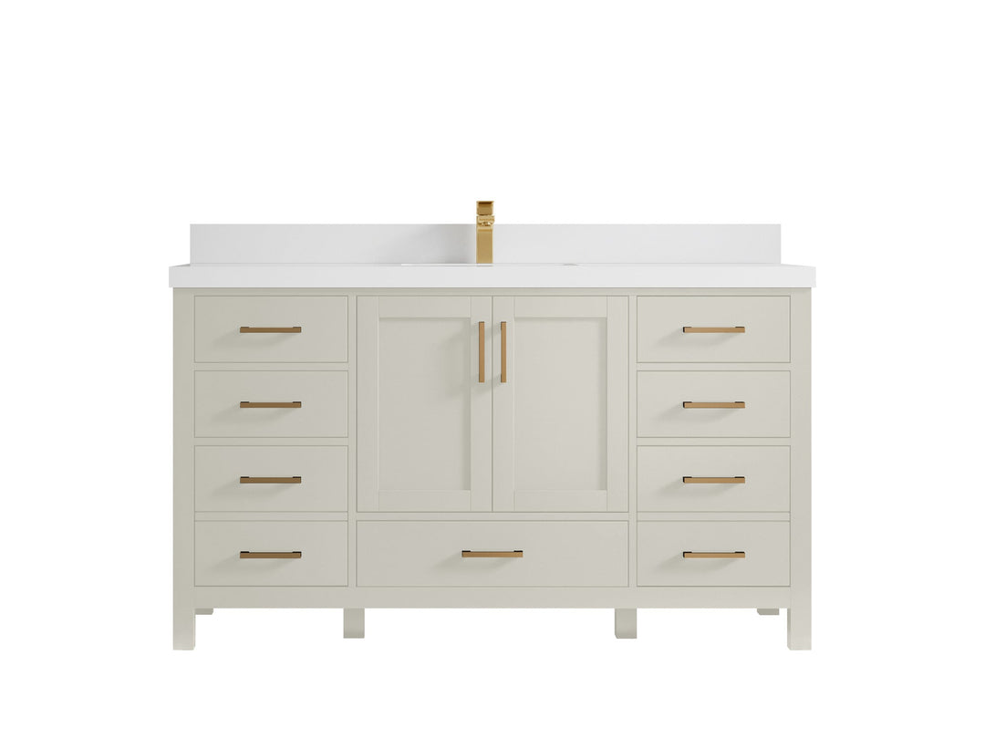 Malibu 60 in. W x 22 in. D Single Sink Bathroom Vanity - Willow Bath and Vanity