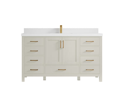 Malibu 60 in. W x 22 in. D Single Sink Bathroom Vanity - Willow Bath and Vanity