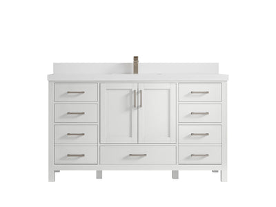 Malibu 60 in. W x 22 in. D Single Sink Bathroom Vanity - Willow Bath and Vanity