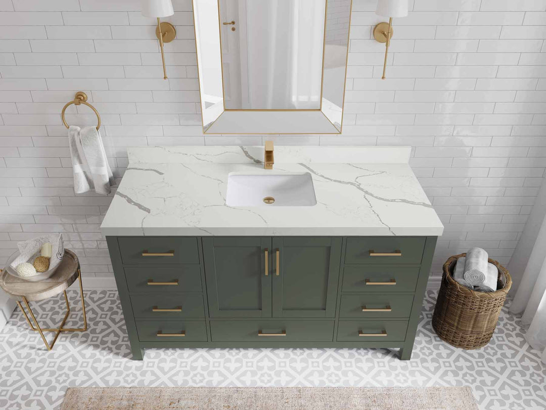 Malibu 60 in. W x 22 in. D Single Sink Bathroom Vanity - Willow Bath and Vanity