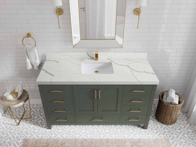 Malibu 60 in. W x 22 in. D Single Sink Bathroom Vanity - Willow Bath and Vanity