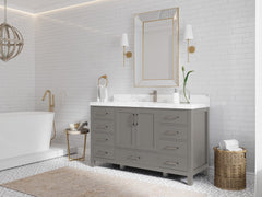 Malibu 60 in. W x 22 in. D Single Sink Bathroom Vanity - photo 2
