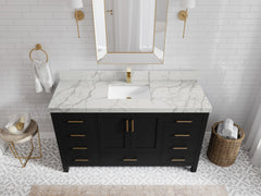 Malibu 60 in. W x 22 in. D Single Sink Bathroom Vanity - photo 42